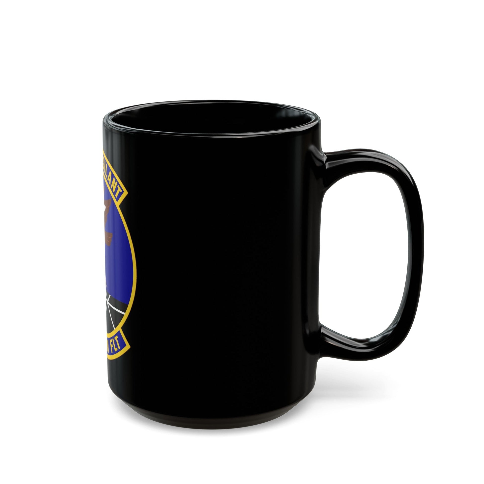 173d Communications Flight (U.S. Air Force) Black Coffee Mug-The Sticker Space