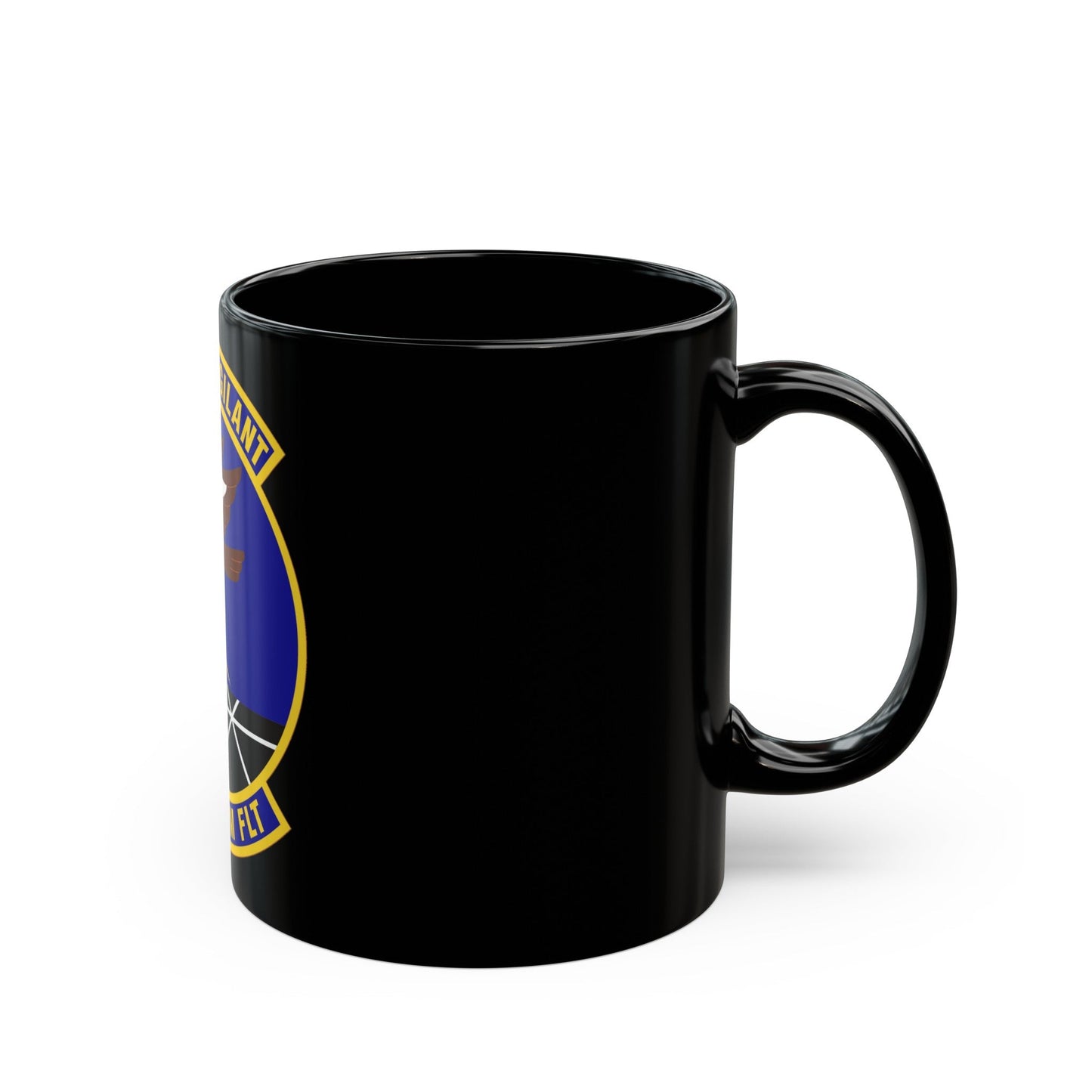 173d Communications Flight (U.S. Air Force) Black Coffee Mug-The Sticker Space