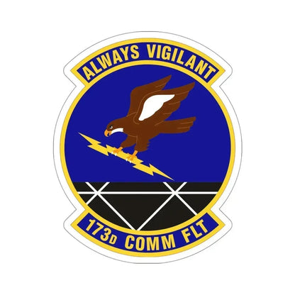 173d Communications Flight (U.S. Air Force) STICKER Vinyl Die-Cut Decal 4 Inch - The Sticker Space