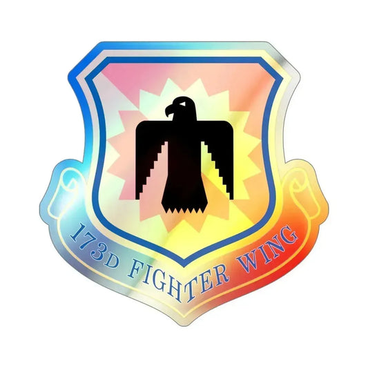 173rd Fighter Wing (U.S. Air Force) Holographic STICKER Die-Cut Vinyl Decal 6 Inch Holographic - The Sticker Space