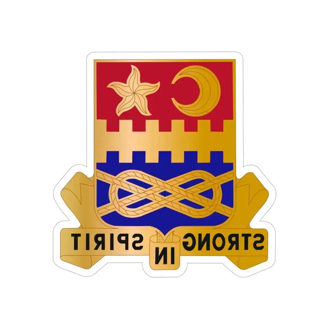 174 Armor Regiment (U.S. Army) REVERSE PRINT Transparent Die-Cut STICKER 5 Inch Die-Cut Transparent - The Sticker Space