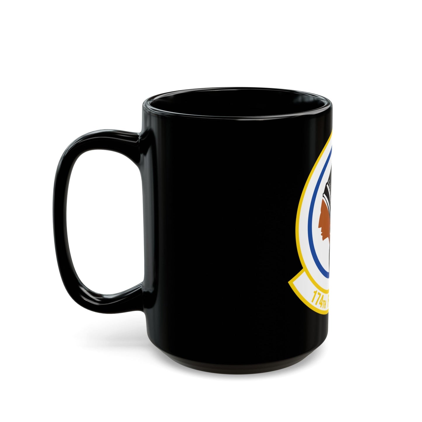 174 Fighter Squadron (U.S. Air Force) Black Coffee Mug-The Sticker Space