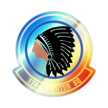 174 Fighter Squadron (U.S. Air Force) Holographic STICKER Die-Cut Vinyl Decal - The Sticker Space