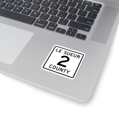 Le Sueur County 2 MN (Minnesota) (Road Sign) STICKER Vinyl Kiss-Cut Decal