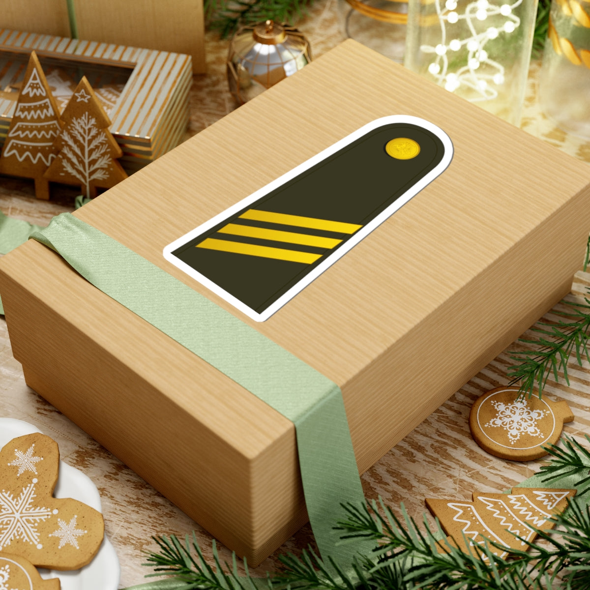 Lithuania Army OR 3 (Lithuania) (Military Rank) STICKER Vinyl Kiss-Cut Decal