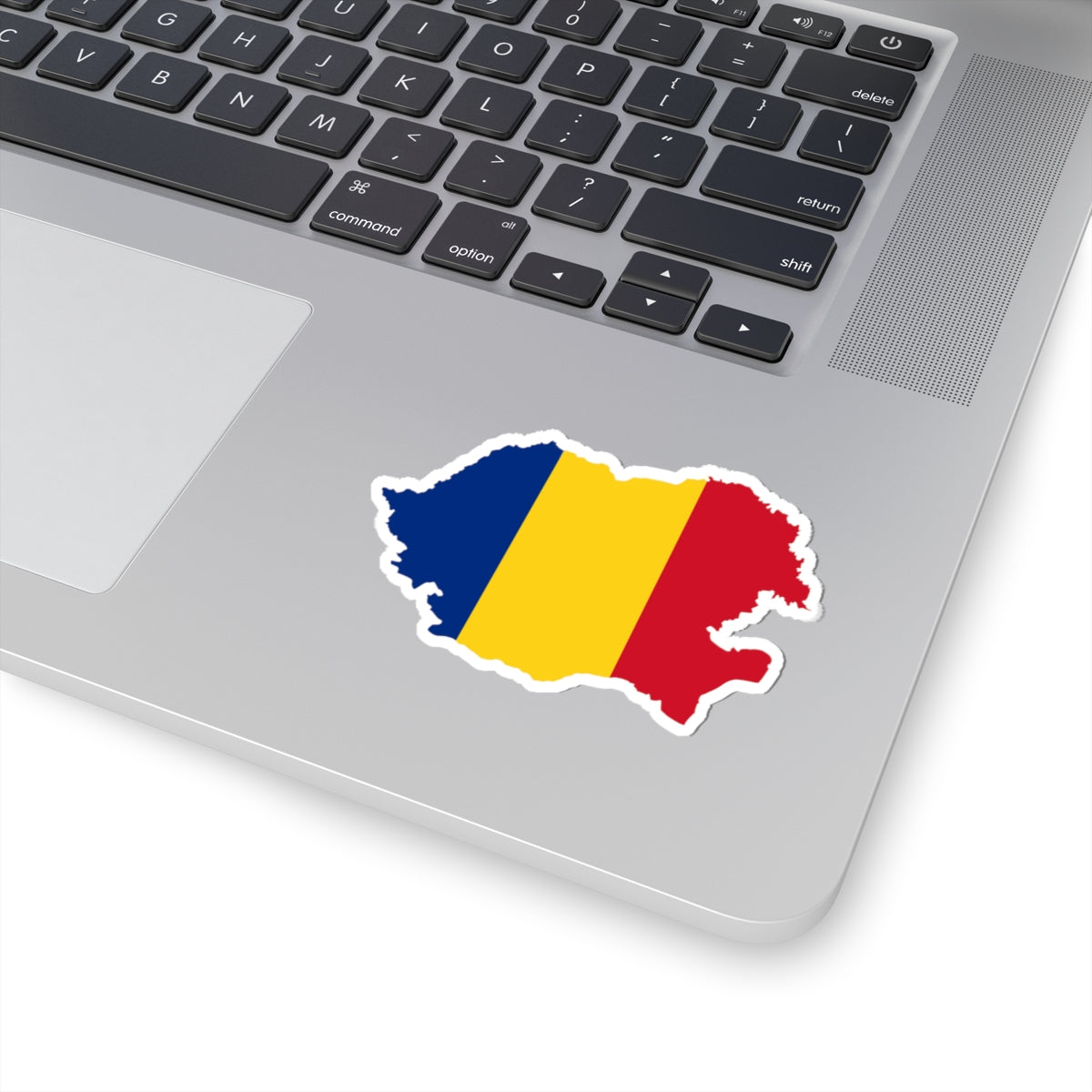 Flag-map of Romania with Moldova (Moldova) STICKER Vinyl Kiss-Cut Decal
