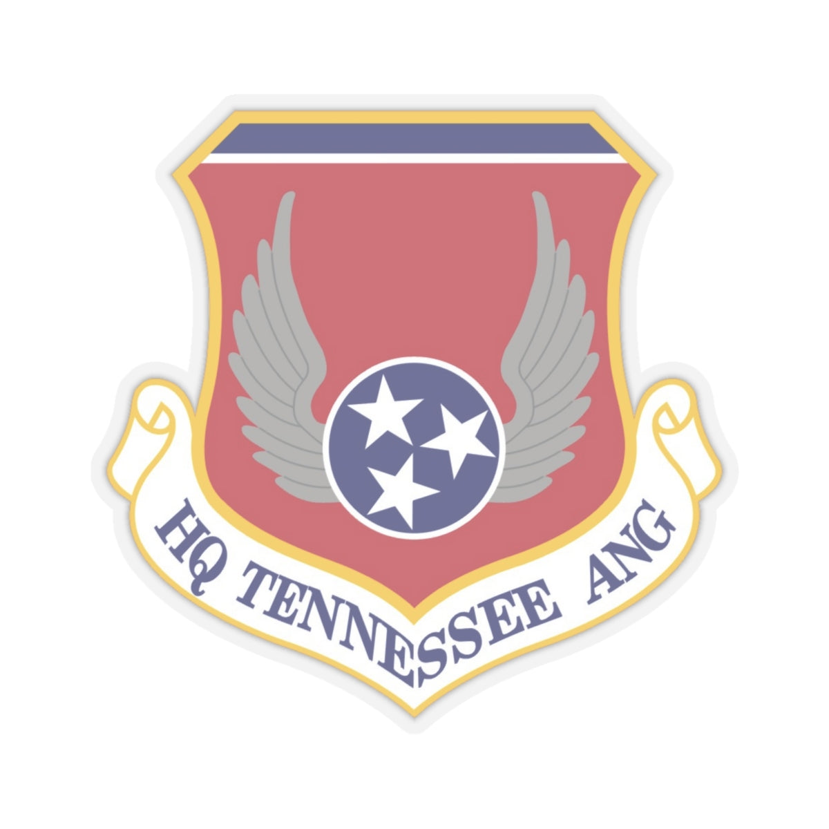 HQ Tennessee Air National Guard (U.S. Air Force) STICKER Vinyl Kiss-Cut Decal