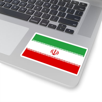 IRI flag with the first takbir design (Iran) STICKER Vinyl Kiss-Cut Decal