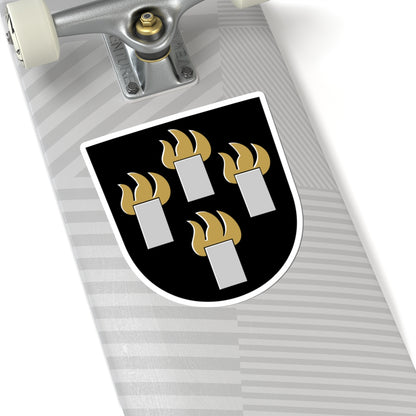 Suomussalmi.vaakuna (Finland) (Coat of Arms) STICKER Vinyl Kiss-Cut Decal