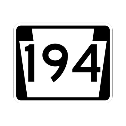 PA-194 (Pennsylvania) (Road Sign) STICKER Vinyl Kiss-Cut Decal