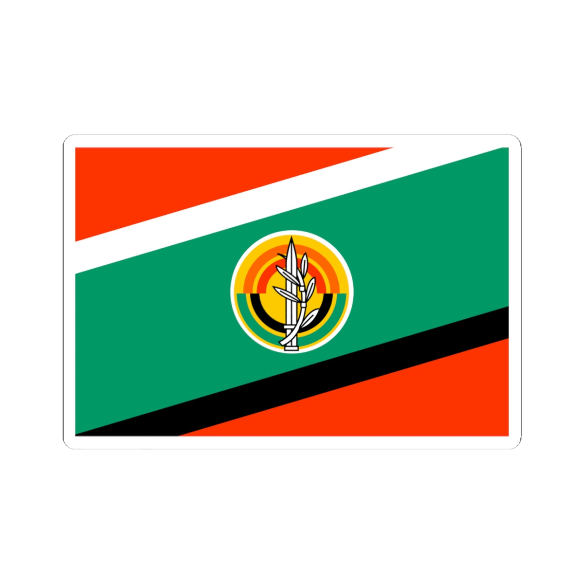 Flag of the Israeli Army Land Arm (Israel) STICKER Vinyl Kiss-Cut Decal