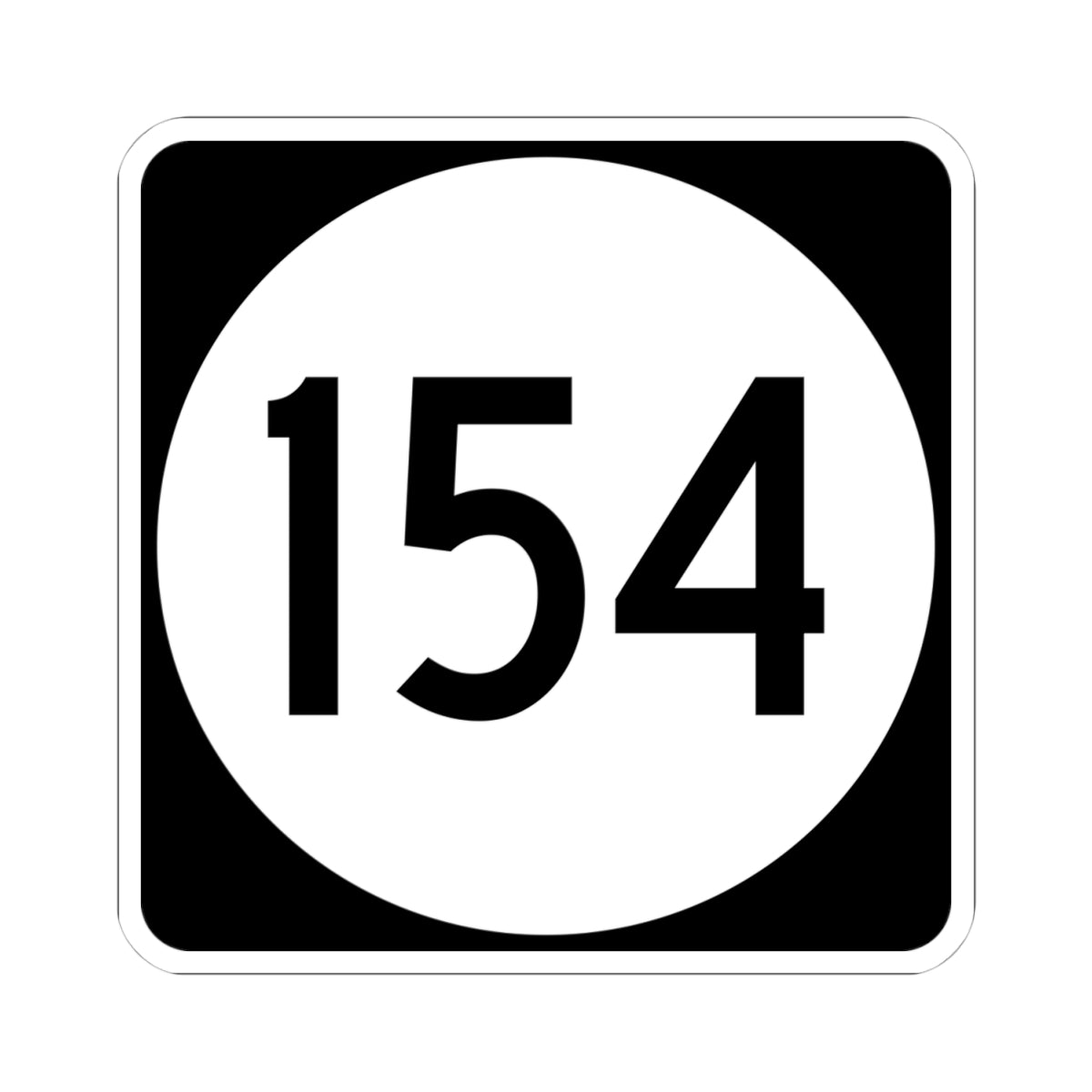 PR tertiary 154 (Puerto Rico) (Road Sign) STICKER Vinyl Kiss-Cut Decal
