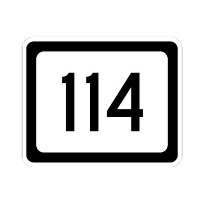 WV-114 (Virginia) (Road Sign) STICKER Vinyl Kiss-Cut Decal