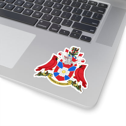 Arms of Prince George County Virginia (United States) (Coat of Arms) STICKER Vinyl Kiss-Cut Decal
