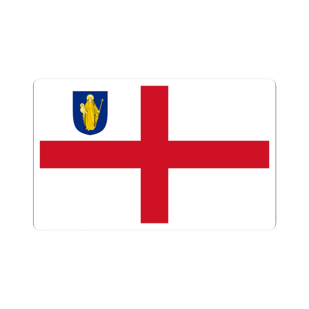 Flag of the Diocese of Salisbury (England) STICKER Vinyl Kiss-Cut Decal