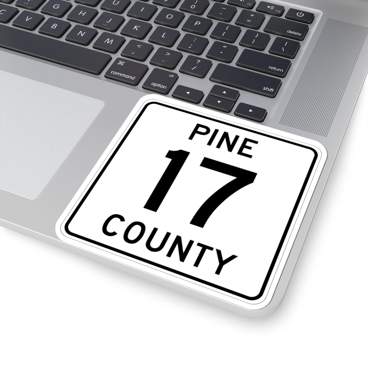 Pine County Route 17 MN (Minnesota) (Road Sign) STICKER Vinyl Kiss-Cut Decal