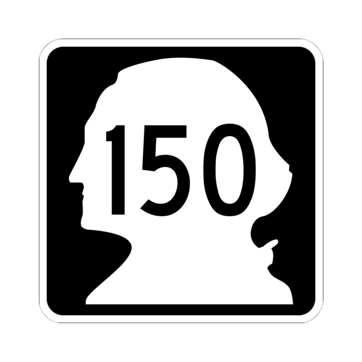 WA-150 (Washington) (Road Sign) STICKER Vinyl Kiss-Cut Decal
