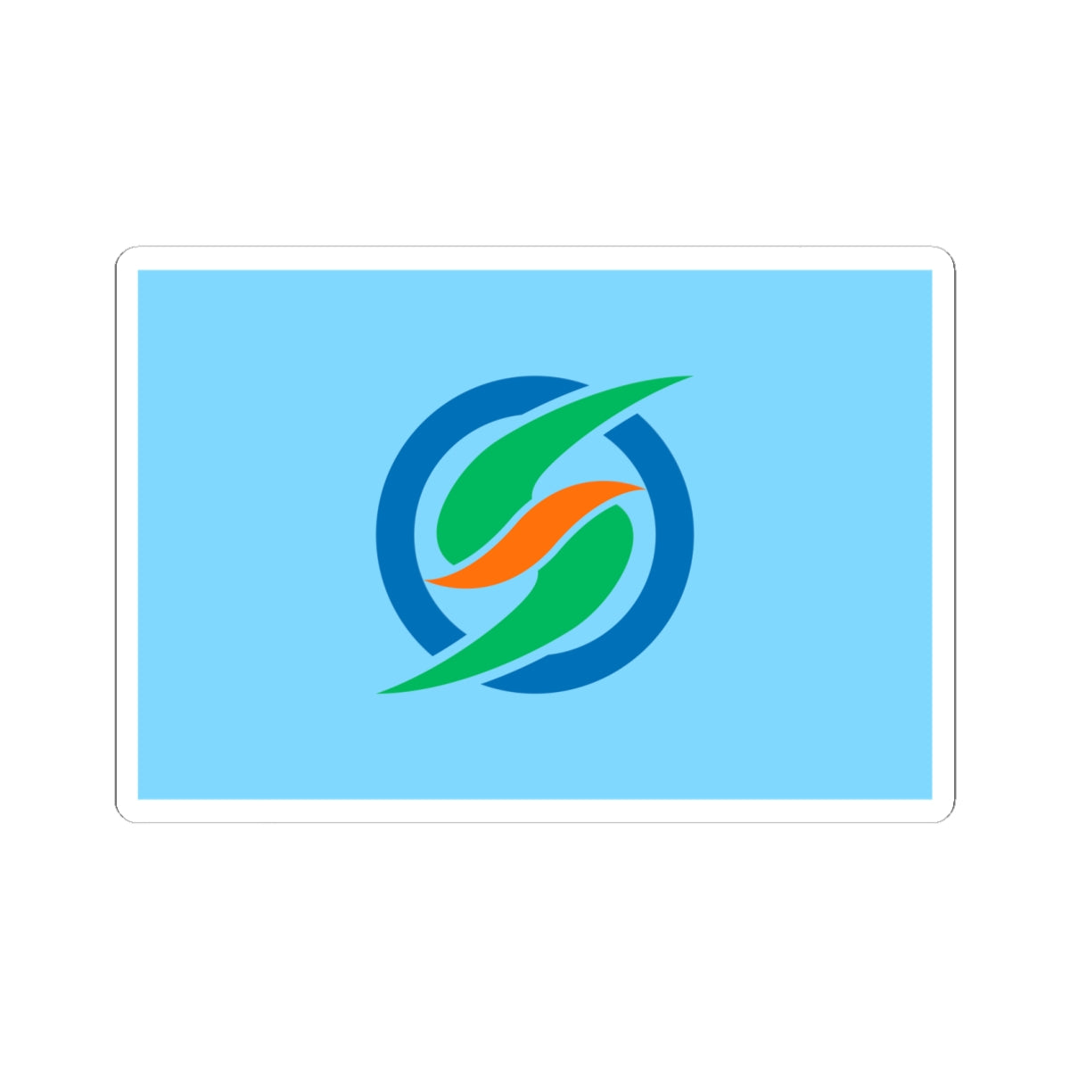 Flag of Shika Ishikawa (Japan) STICKER Vinyl Kiss-Cut Decal
