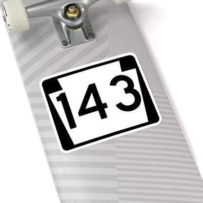 PA-143 (Pennsylvania) (Road Sign) STICKER Vinyl Kiss-Cut Decal