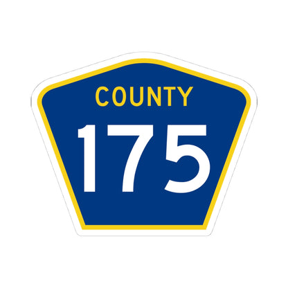 County 175 MN (Minnesota) (Road Sign) STICKER Vinyl Kiss-Cut Decal
