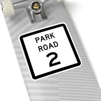 Texas Park Road 2 (Texas) (Road Sign) STICKER Vinyl Kiss-Cut Decal