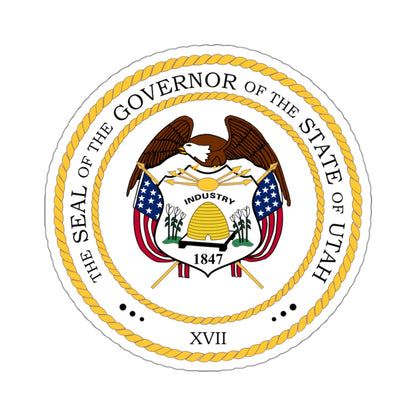 Seal of the Governor of Utah - STICKER Vinyl Kiss-Cut Decal