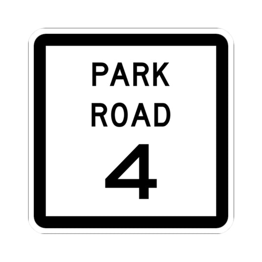 Texas Park Road 4 (Texas) (Road Sign) STICKER Vinyl Kiss-Cut Decal