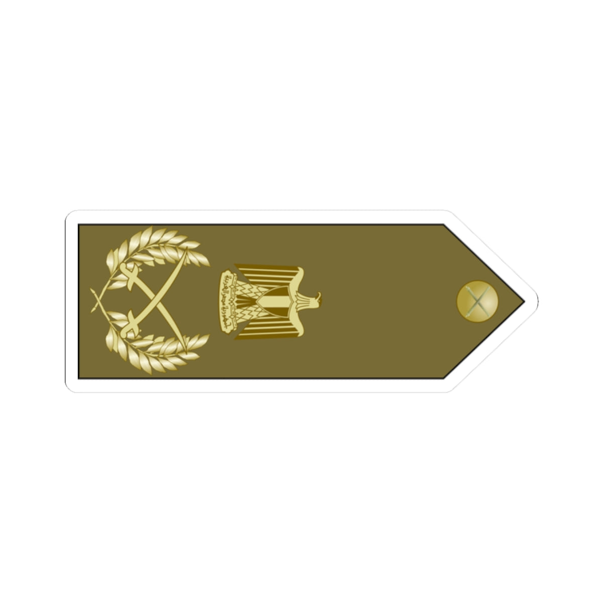 EgyptianArmyInsignia FieldMarshal rotated (Egypt) (Military Rank) STICKER Vinyl Kiss-Cut Decal