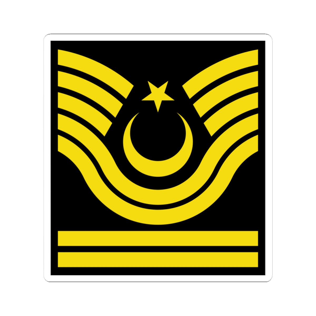 Army TUR OR 07 1 (Turkey) (Military Rank) STICKER Vinyl Kiss-Cut Decal