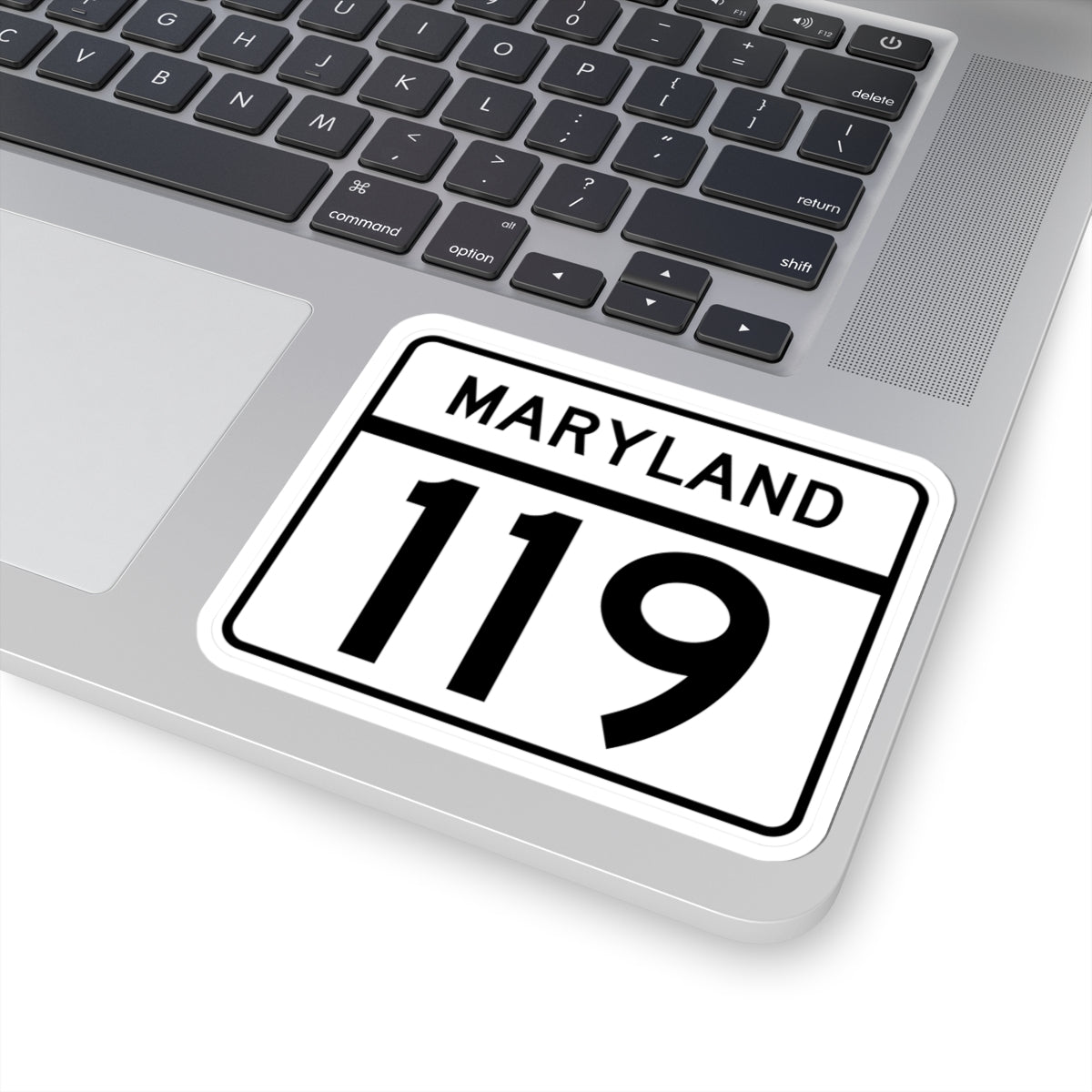 MD Route 119 (Maryland) (Road Sign) STICKER Vinyl Kiss-Cut Decal