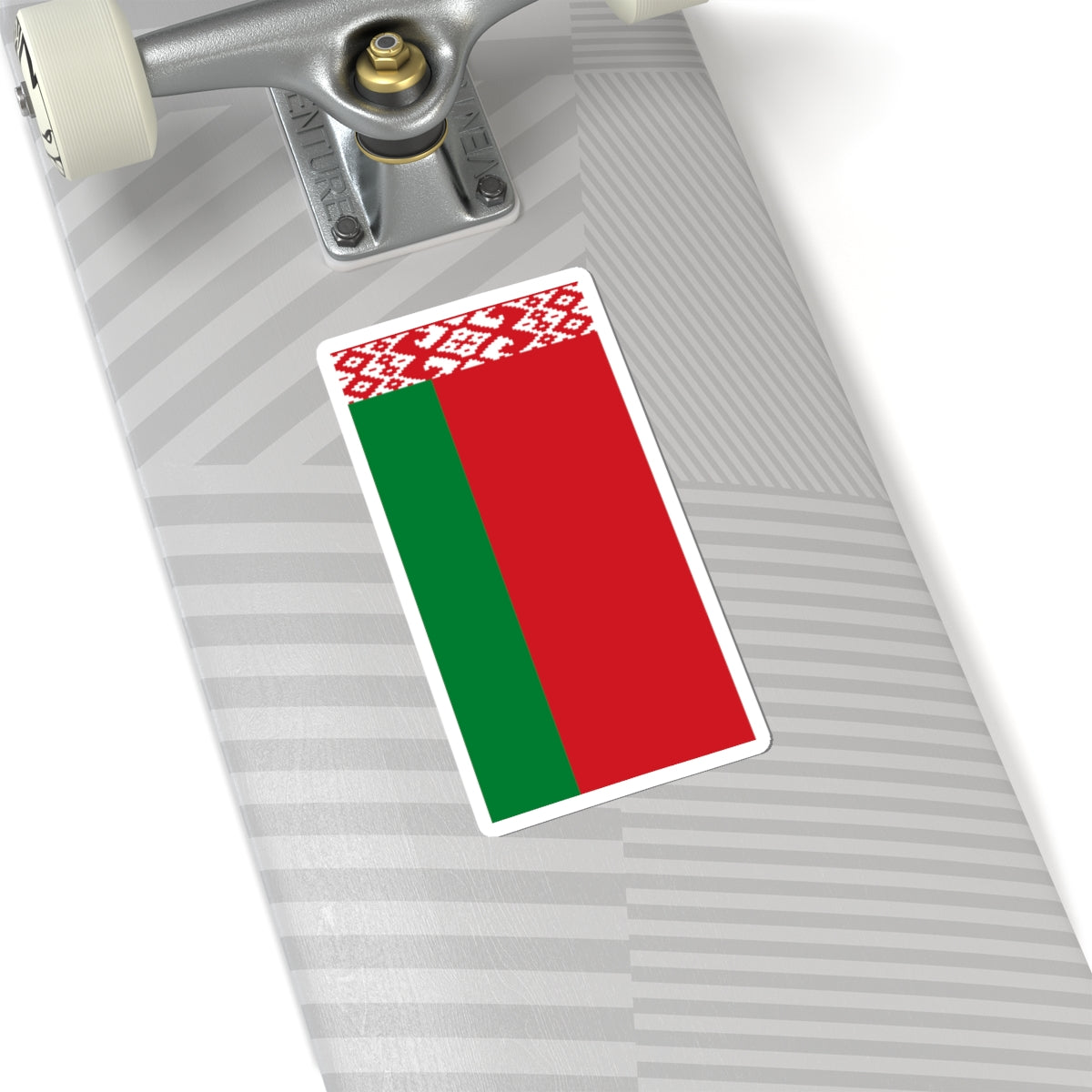 Flag of Belarus vertical (Belarus) STICKER Vinyl Kiss-Cut Decal