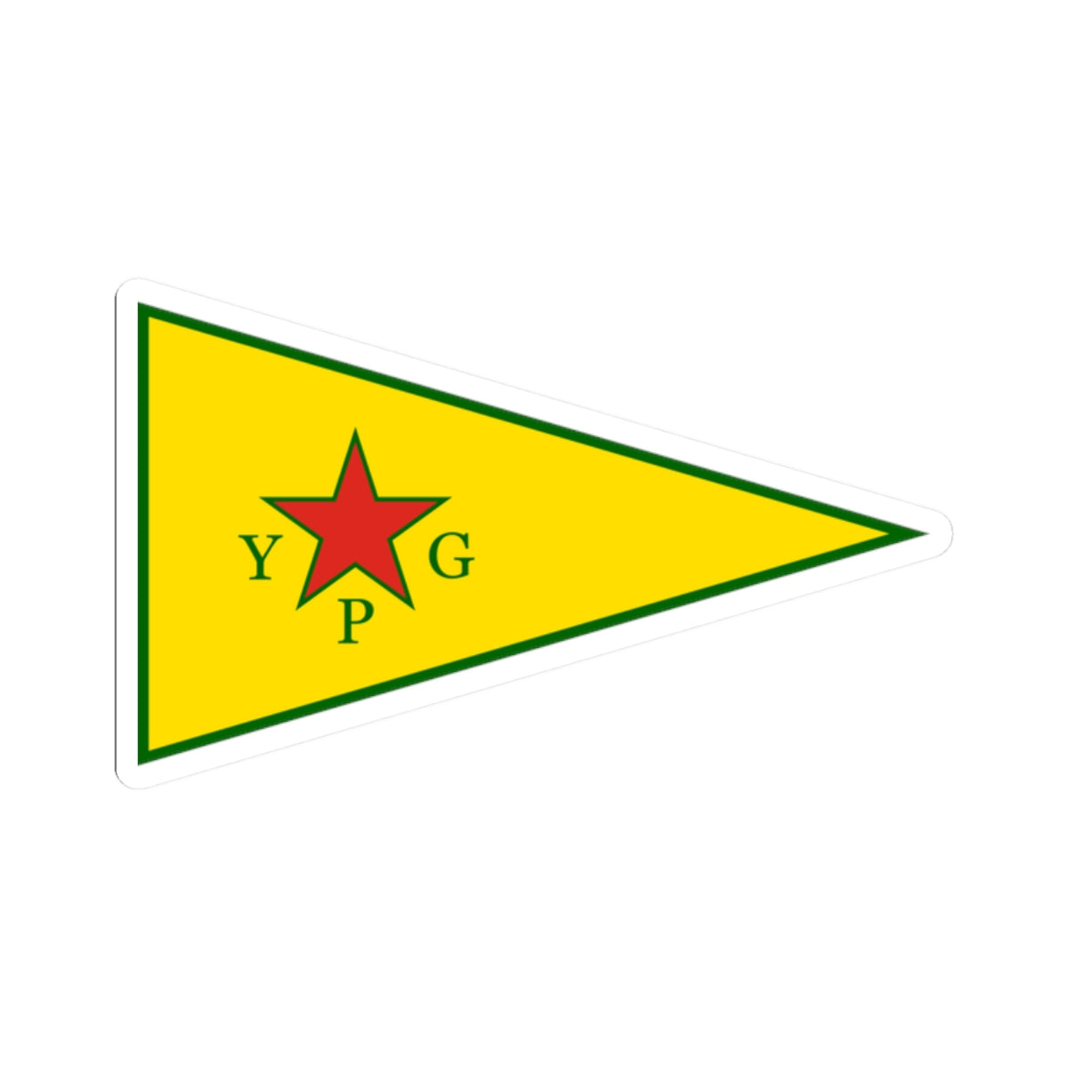 Peoples Protection Units Flag (Syria) STICKER Vinyl Kiss-Cut Decal