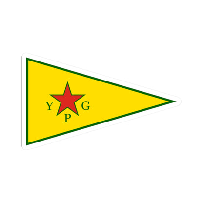 Peoples Protection Units Flag (Syria) STICKER Vinyl Kiss-Cut Decal