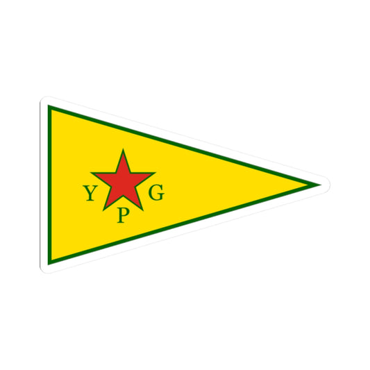 Peoples Protection Units Flag (Syria) STICKER Vinyl Kiss-Cut Decal
