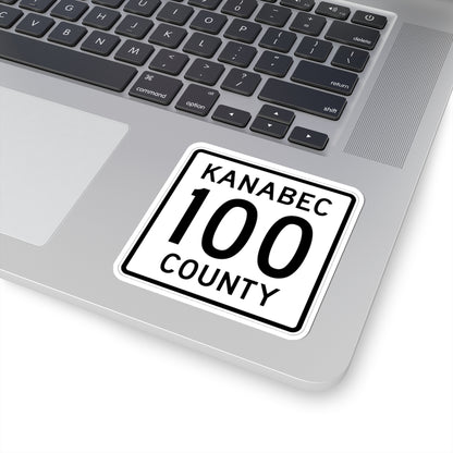 Kanabec County 100 MN (Minnesota) (Road Sign) STICKER Vinyl Kiss-Cut Decal