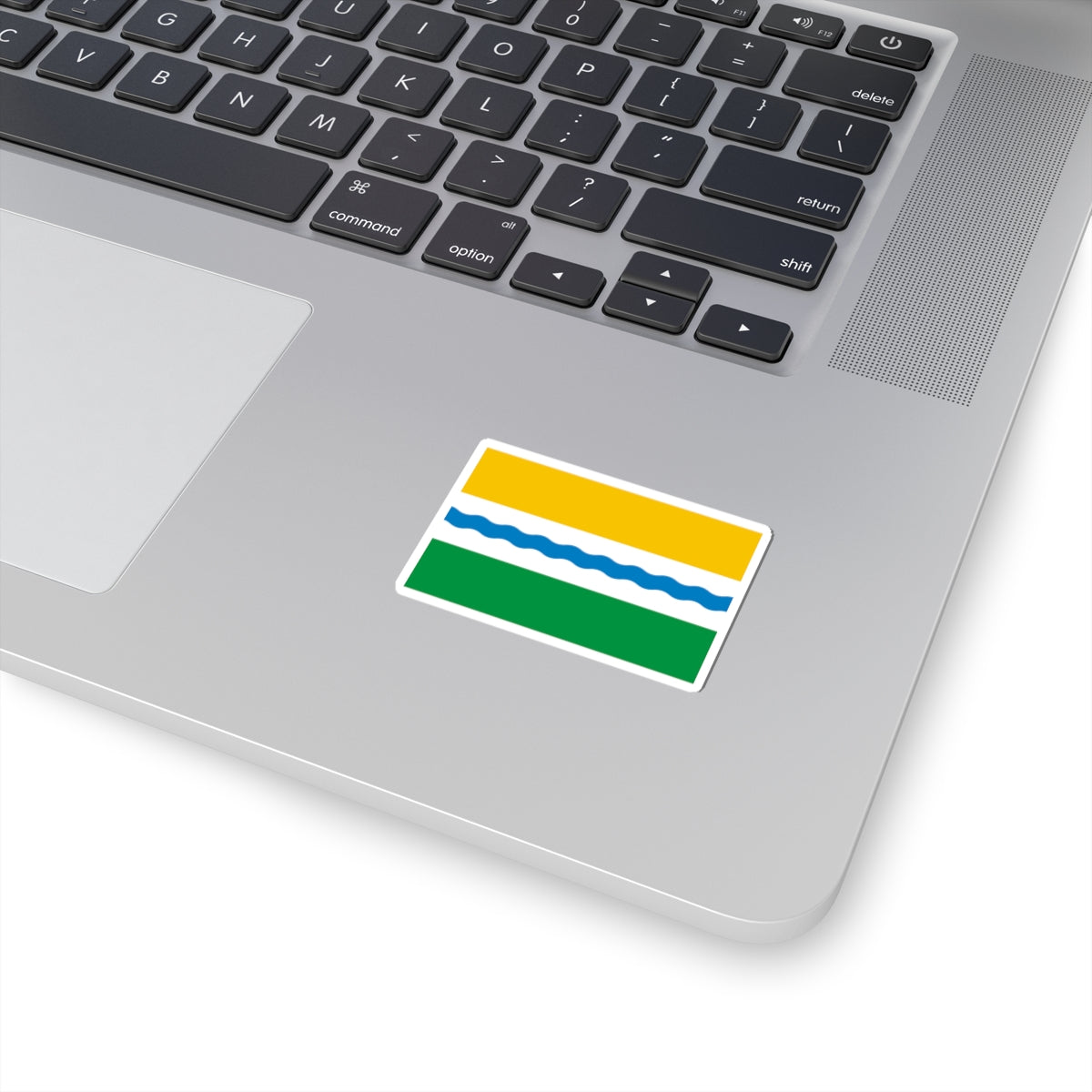 Flag of Tevrizsky rayon Omsk oblast (Russia) STICKER Vinyl Kiss-Cut Decal
