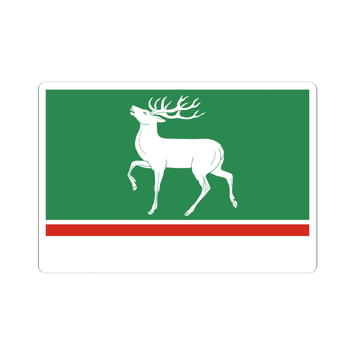 Flag of Osheykinskoe Moscow oblast (Russia) STICKER Vinyl Kiss-Cut Decal