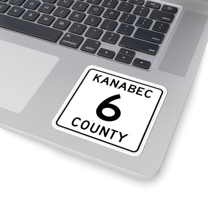 Kanabec County 6 MN (Minnesota) (Road Sign) STICKER Vinyl Kiss-Cut Decal