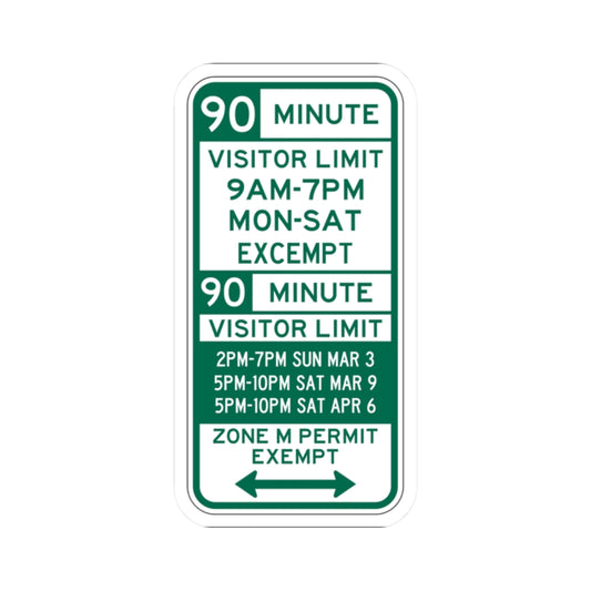 PBOT Road sign P4453D (Oregon) (Road Sign) STICKER Vinyl Kiss-Cut Decal