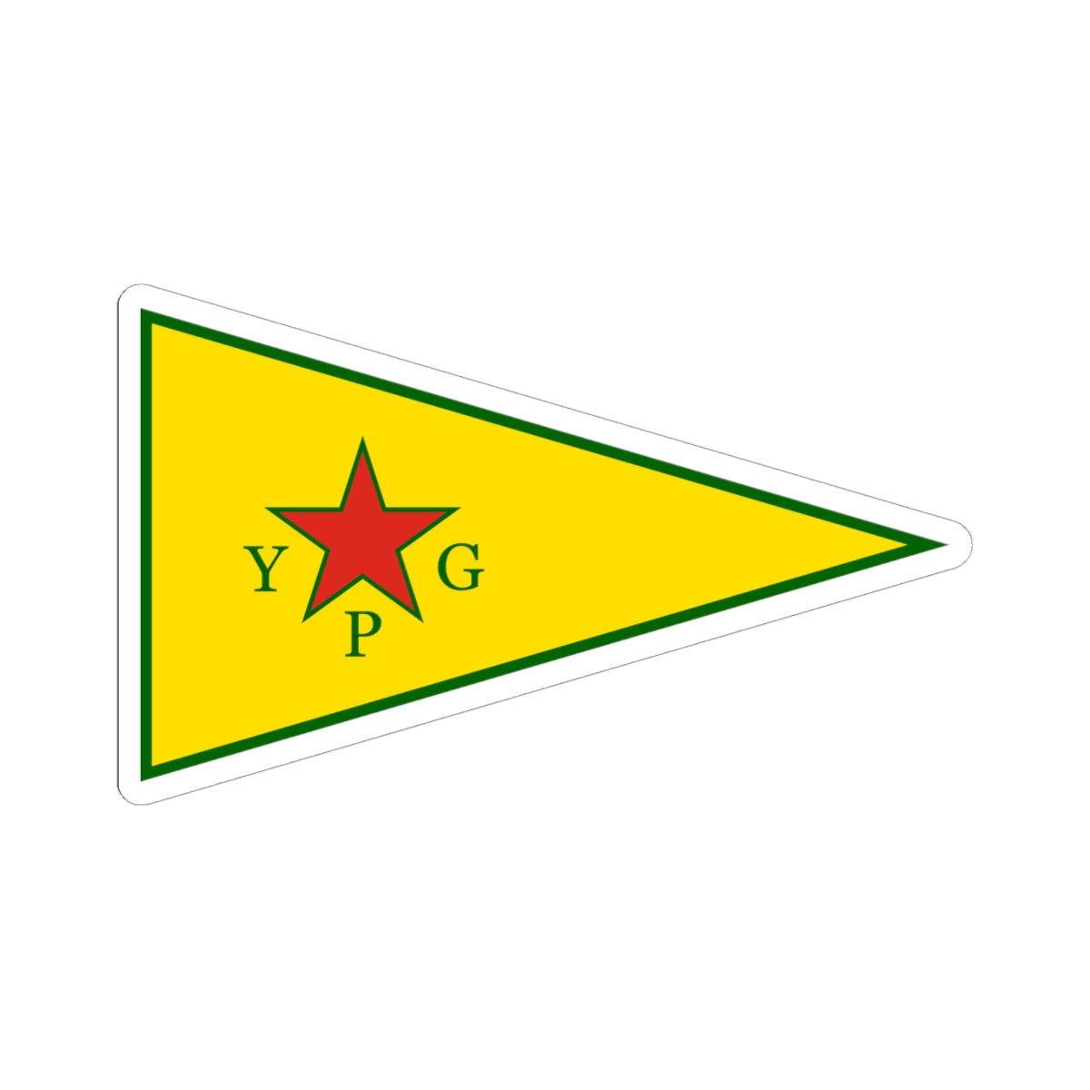 Peoples Protection Units Flag (Syria) STICKER Vinyl Kiss-Cut Decal