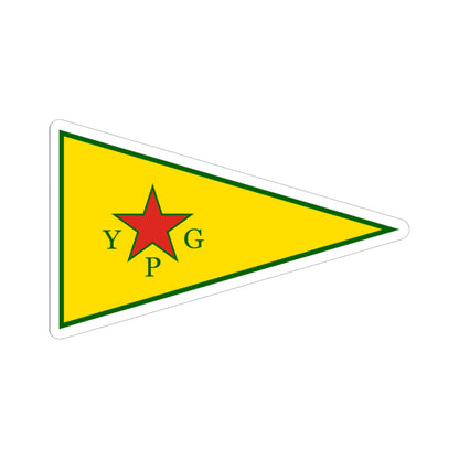 Peoples Protection Units Flag (Syria) STICKER Vinyl Kiss-Cut Decal