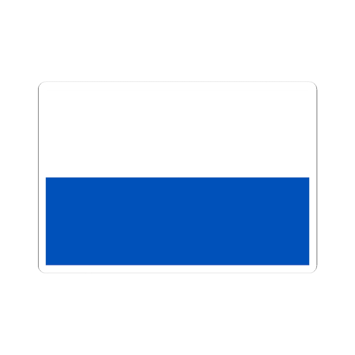 Flag of Valdaysky rayon Novgorod oblast 1996 (Russia) STICKER Vinyl Kiss-Cut Decal
