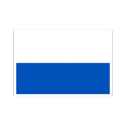 Flag of Valdaysky rayon Novgorod oblast 1996 (Russia) STICKER Vinyl Kiss-Cut Decal