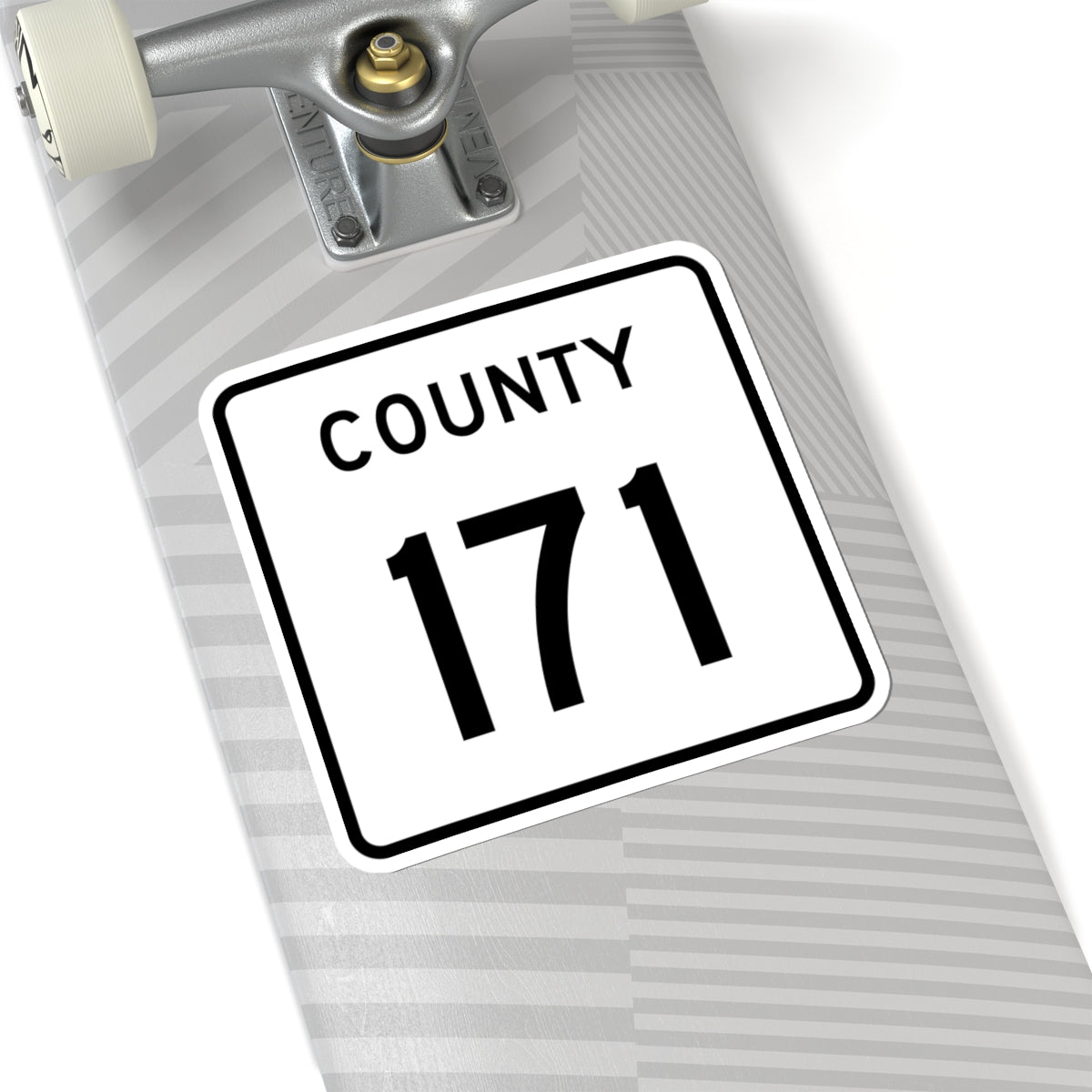 County 171 square (Minnesota) (Road Sign) STICKER Vinyl Kiss-Cut Decal