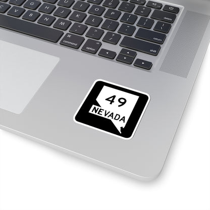 Nevada 49 (Nevada) (Road Sign) STICKER Vinyl Kiss-Cut Decal