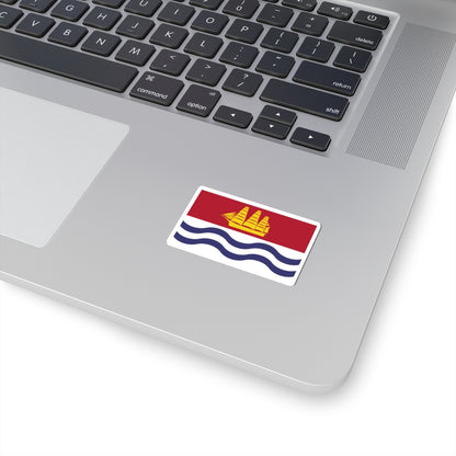 Flag of Bath, Maine - STICKER Vinyl Kiss-Cut Decal