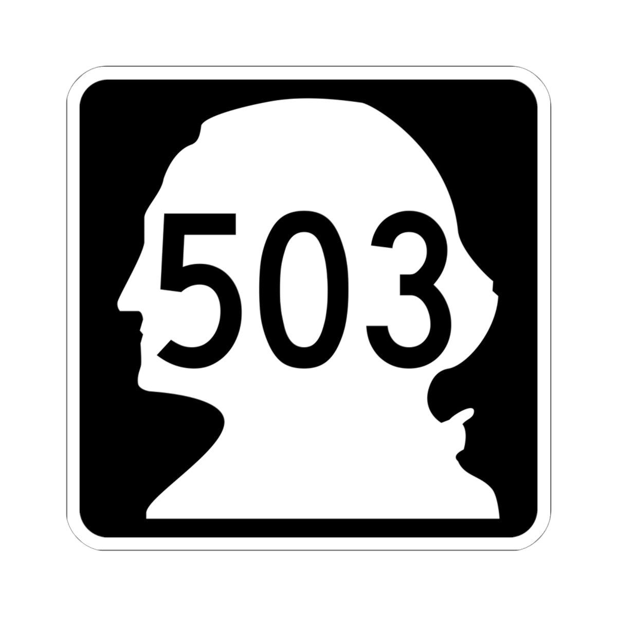 WA-503 (Washington) (Road Sign) STICKER Vinyl Kiss-Cut Decal