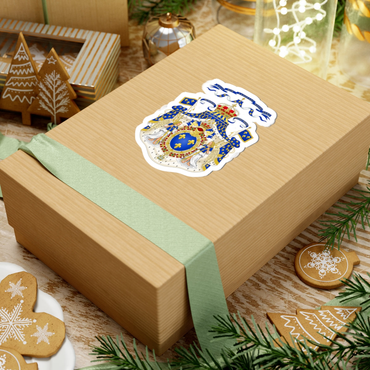 Grand Royal Coat of Arms of France - STICKER Vinyl Kiss-Cut Decal