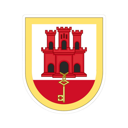 Arms of Gibraltar (United Kingdom) (Coat of Arms) STICKER Vinyl Kiss-Cut Decal