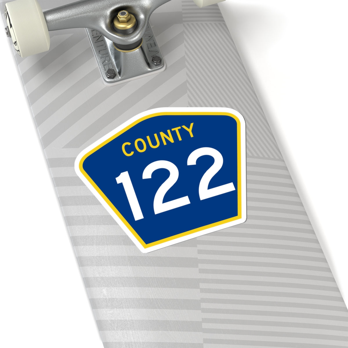 County 122 MN (Minnesota) (Road Sign) STICKER Vinyl Kiss-Cut Decal